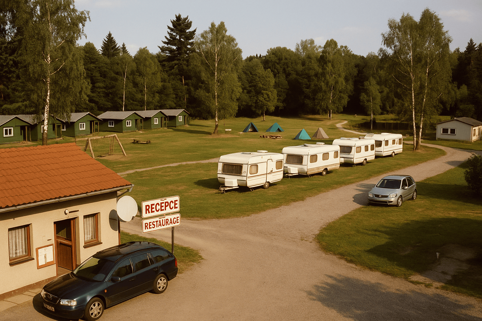 Historická fotka kempu z roku 2005